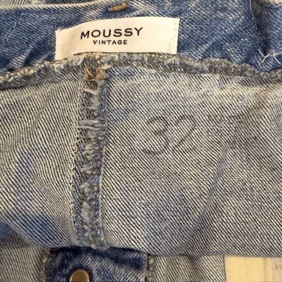 Moussy Vintage Andalucia Skirt Button Fly Mini Exposed Darker Layer Size 32 - Picture 7 of 14